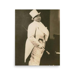 Gladys Bentley poster on a plain backdrop in size 16"x20".