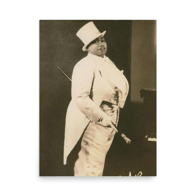 Gladys Bentley poster on a plain backdrop in size 18