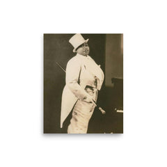 Gladys Bentley poster on a plain backdrop in size 8"x10".