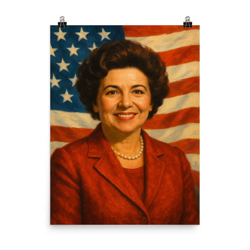 Gladys Spellman poster on a plain backdrop in size 8