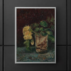 Glass with Yellow Roses by Vincent van Gogh, 1886 poster 5