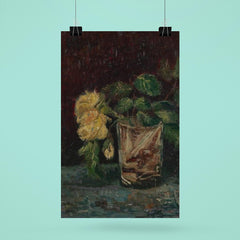 Glass with Yellow Roses by Vincent van Gogh, 1886 poster 6