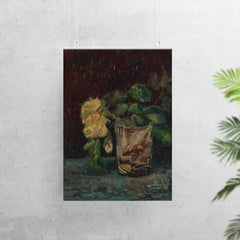 Glass with Yellow Roses by Vincent van Gogh, 1886 poster 7