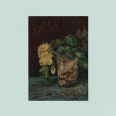 Glass with Yellow Roses by Vincent van Gogh, 1886 poster 8