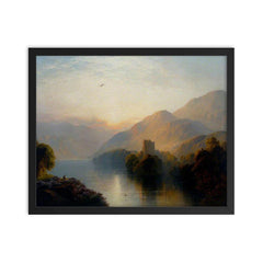 Glengarry Castle by George Blackie Sticks, 1889 framed print on a plain backdrop in size 16"x20".