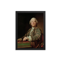 Gluck framed print on a plain backdrop in size 12"x16".