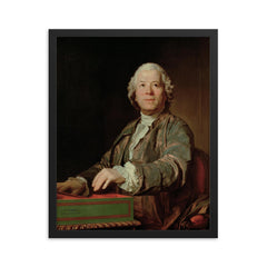 Gluck framed print on a plain backdrop in size 16"x20".