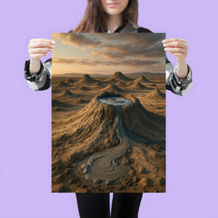 Gobustan Mud Volcanoes Azerbaijan poster 3