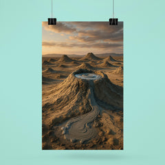 Gobustan Mud Volcanoes Azerbaijan poster 6