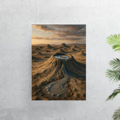 Gobustan Mud Volcanoes Azerbaijan poster 7