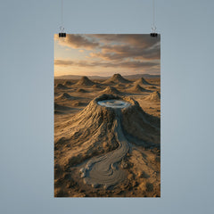 Gobustan Mud Volcanoes Azerbaijan poster 9