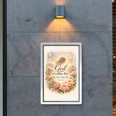 God is within her she will not fall Psalm 465 poster 2