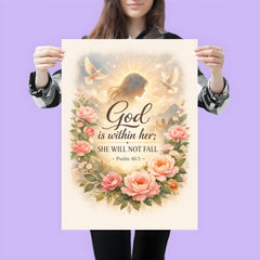 God is within her she will not fall Psalm 465 poster 3
