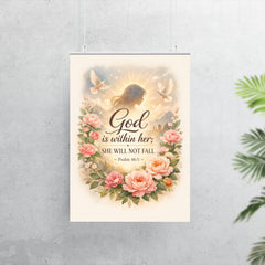God is within her she will not fall Psalm 465 poster 7