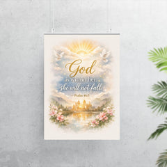 God is within her she will not fall Psalm 465 poster 7