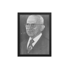 Golbery do Couto e Silva framed print on a plain backdrop in size 12"x16".