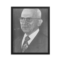 Golbery do Couto e Silva framed print on a plain backdrop in size 16"x20".