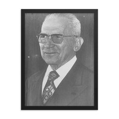 Golbery do Couto e Silva framed print on a plain backdrop in size 18"x24".