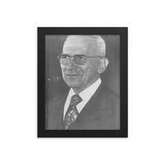 Golbery do Couto e Silva framed print on a plain backdrop in size 8"x10".