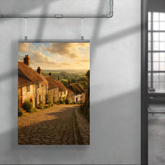 Gold Hill Shaftesbury England poster 4