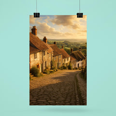 Gold Hill Shaftesbury England poster 6