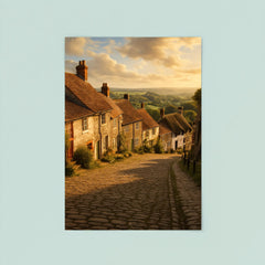 Gold Hill Shaftesbury England poster 8