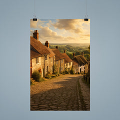 Gold Hill Shaftesbury England poster 9
