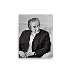 Golda Meir poster on a plain backdrop in size 8"x10".