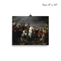 Gonzalo Fernández de Córdoba Discovers the Corpse of Louis d'Armagnac at the Battle of Cerignola by Federico de Madrazo y Kuntz, 1835 poster 4