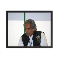 Gopaldas Neeraj framed print on a plain backdrop in size 16"x20".