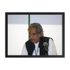 Gopaldas Neeraj framed print on a plain backdrop in size 18"x24".