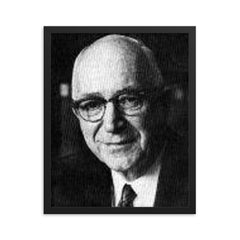 Gordon Allport framed print on a plain backdrop in size 16"x20".