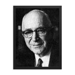 Gordon Allport framed print on a plain backdrop in size 18"x24".