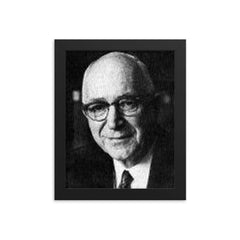 Gordon Allport framed print on a plain backdrop in size 8"x10".