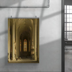 Gothic Church Interior by Max Emanuel Ainmiller, 1844 poster 4