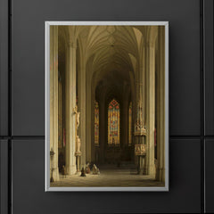 Gothic Church Interior by Max Emanuel Ainmiller, 1844 poster 5