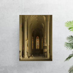 Gothic Church Interior by Max Emanuel Ainmiller, 1844 poster 7