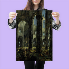 Gothic Church Ruins by Carl Blechen, 1826 poster 3