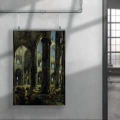 Gothic Church Ruins by Carl Blechen, 1826 poster 4