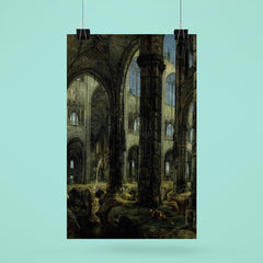 Gothic Church Ruins by Carl Blechen, 1826 poster 6