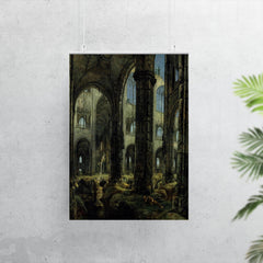 Gothic Church Ruins by Carl Blechen, 1826 poster 7