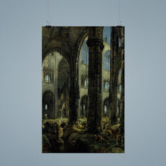 Gothic Church Ruins by Carl Blechen, 1826 poster 9