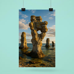 Gotland Sea Stacks Rauks Sweden poster 6
