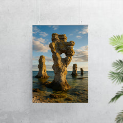 Gotland Sea Stacks Rauks Sweden poster 7