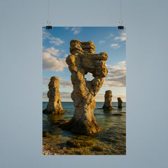 Gotland Sea Stacks Rauks Sweden poster 9