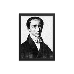 Gottfried Reinhold Treviranus framed print on a plain backdrop in size 12"x16".