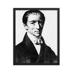Gottfried Reinhold Treviranus framed print on a plain backdrop in size 16"x20".