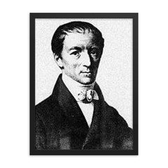 Gottfried Reinhold Treviranus framed print on a plain backdrop in size 18"x24".