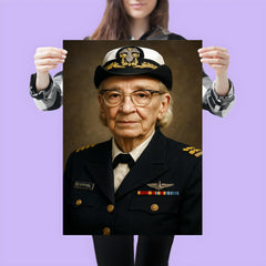 Grace Hopper portrait poster 3