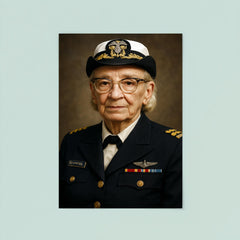 Grace Hopper portrait poster 8
